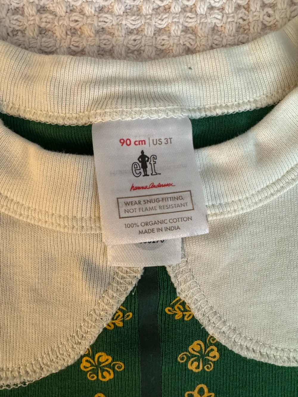 Hanna Andersson Buddy the Elf Pajama set